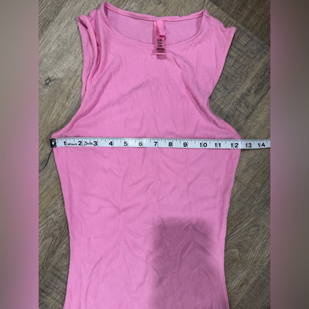 SKIMS Soft Lounge Sleeveless Long Tank Dress- Cotton Candy Pink, Women’s Size M - Picture 5 of 6